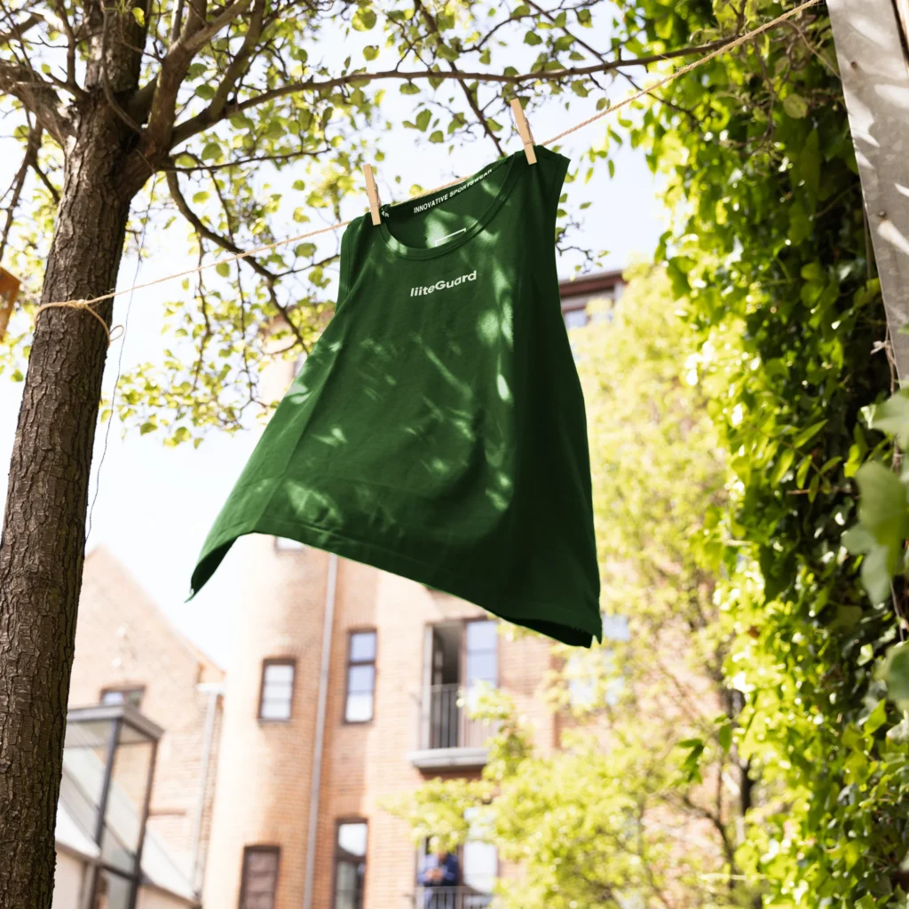 pleje og vask af sportstøj